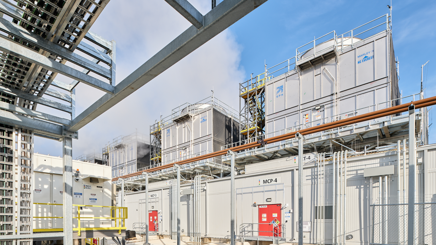 Modular Cooling Plants at Google's New Albany Data Center Campus in Ohio